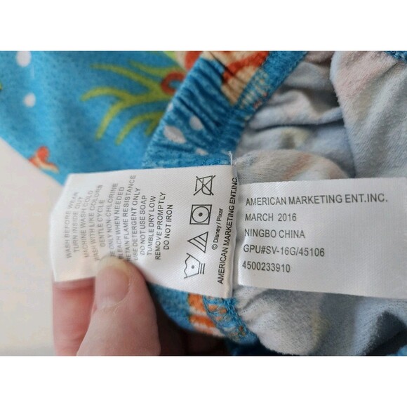Finding Dory Sz 6 PJ Pajama Pants Nemo Hank Disney - Picture 5 of 5